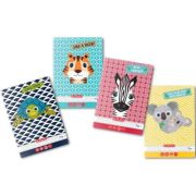 Set 5 Caiete A5 tip 1, 24 file, motiv Cute Animals, Herlitz (C2700)