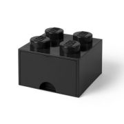 Cutie depozitare LEGO 2x2 cu sertar, negru 40051733