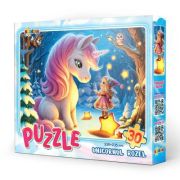 Puzzle Unicornul Rozel, 30 piese