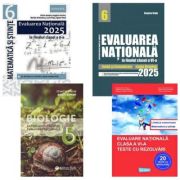 Pachet 4 carti Evaluarea Nationala 2025 clasa a 6-a: Matematica si Stiinte, Limba si comunicare, Limba romana si Biologie - Bogdan Ratiu, Bogdan Antohe, Adelin Stanciu, Mihaela Elena Patrascu