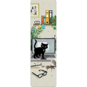 Semn de carte Chaton Bureau, Kiub