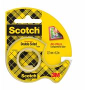 Banda dublu adeziva transparenta 3M Scotch cu dispenser, 12, 7 mm x 6, 3 m, 1 bucata/ pachet