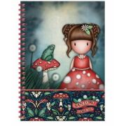 Caiet A4 Gorjuss, Little Mushroom cu accesorii scolare
