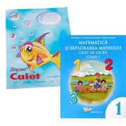 Pachet Caiet Pestisor matematica A5, 48 file, Casa Tipografica si Matematica si explorarea mediului. Caiet de lucru clasa 1 - Adina Grigore