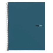 Caiet cu spira Miquelrius Original, A5, matematica, 80 file, coperta cu tratament antiviral si antibacterian, bleumarin