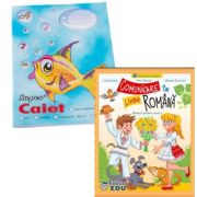 Pachet Caiet tip 1 Pestisor A5, 32 file, Casa Tipografica si Manual Comunicare in limba romana pentru clasa 1 - Corina Istrate