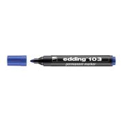 Marker Edding 103 permanent, varf rotund 1. 5-3mm, albastru