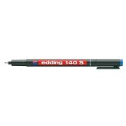 Marker permanent Edding OHP 140S, corp plastic, varf rotund, 0. 3 mm, albastru