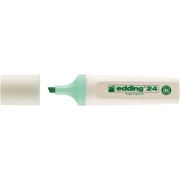 Textmarker Edding Ecoline 24, corp din plastic reciclat, varf tesit, 2-5 mm, verde pastel