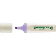 Textmarker Edding Ecoline 24, corp din plastic reciclat, varf tesit, 2-5 mm, violet pastel
