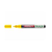 Marker cu vopsea edding Ecoline 51, corp din plastic reciclat, varf rotund, 1-2 mm, galben