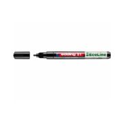 Marker cu vopsea edding Ecoline 51, corp din plastic reciclat, varf rotund, 1-2 mm, negru
