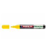 Marker cu vopsea pe baza de apa edding Ecoline 50, corp din plastic reciclat, varf rotund, 2-3 mm, galben