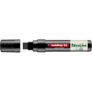 Marker cu vopsea pe baza de apa Edding Ecoline 52, corp din plastic reciclat, varf tesit, 4-15 mm, negru