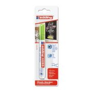 Marker Edding 4095 cu creta lichida, varf 2-3 mm, verde, blister