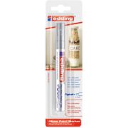 Marker Edding 750, cu vopsea, corp metalic, varf 2-4 mm, argintiu, blister