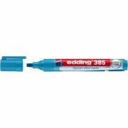 Marker flipchart Eedding Ecoline 385, corp din plastic reciclat, varf pensula flexibil, 1-5 mm, albastru deschis