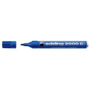Marker permanent Edding 2000C, corp metalic, varf rotund, 1. 5-3 mm, albastru