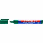 Marker permanent Edding 30, corp din plastic reciclabil, varf rotund, 1. 5-3 mm, verde