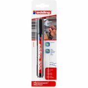 Marker Edding 300, permanent, varf 1. 5-3 mm, negru, in blister