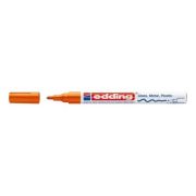 Marker permanent Edding 751 cu vopsea, corp metalic, varf rotund, 1-2 mm, portocaliu