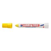 Marker permanent Edding 950 Industrial, corp plastic, varf rotund, 10mm, galben