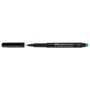 Marker permanent Faber Castell, varf rotund 0. 4 mm, negru