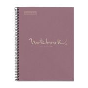 Caiet reciclat Miquelrius ECOLAVENDER Emotions, cu spira, A4, matematica, 80 file, lavanda