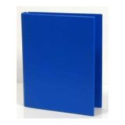 Caiet mecanic 2 inele - D25mm, coperti carton plastifiat PVC, A5, AURORA - albastru
