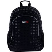 Ghiozdan Astra Hash AB350, 3 compartimente, 39x28x15 cm, negru