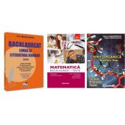 Pachet Bacalaureat 2026. Limba si literatura romana, Matematica M1 Teste si Chimie organica pentru liceu. Sinteze. Probleme. Teste - Mariana Badea, Rodica Manolescu, Elena Alexandrescu