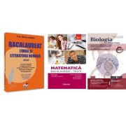 Pachet Bacalaureat 2026. Limba si literatura romana, Matematica M1 Teste si Biologia pe intelesul tuturor clasele 11-12 - Mariana Badea, Rodica Manolescu, Maria Ioana Cazan