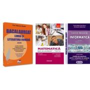 Pachet Bacalaureat 2026. Limba si literatura romana, Matematica M1 Teste si Informatica. Ghid de pregatire clasele 11-12 intensiv Pascal C/C++ - Mariana Badea, Rodica Manolescu, Susana Galatean