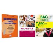 Pachet Bacalaureat 2026. Limba si literatura romana, Matematica M1 Teste si Biologie. Notiuni teoretice si teste pentru clasele 9-10 - Mariana Badea, Rodica Manolescu, Silvia Olteanu
