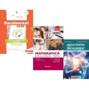 Pachet Bacalaureat 2026. Limba si literatura romana, Matematica M1. Teste si Fizica - Mihaela Dobos, Rodica Manolescu, Eugen Stefan Lakatos