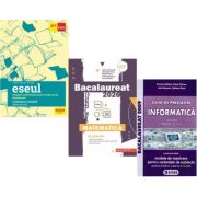 Pachet Bacalaureat 2026. Eseul. Pregatire individuala pentru proba scrisa, Matematica M_Mate-Info si Informatica. Clasele 11-12 intensiv Pascal C/C++ - Liliana Paicu, Gheorghe Iurea, Susana Galatean