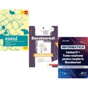 Pachet Bacalaureat 2026. Eseul. Pregatire individuala pentru proba scrisa, Matematica M_Mate-Info si INFORMATICA. Limbaj C++. Teste rezolvate Mate-Info - Liliana Paicu, Gheorghe Iurea, Viorel Vlad