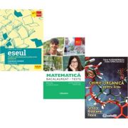 Pachet Bacalaureat 2026. Eseul Pregatire individuala pentru proba scrisa, Matematica M2 Profil Stiinte ale naturii. Teste si Chimie organica pentru liceu. Sinteze. Probleme. Teste - Liliana Paicu, Claudia Temneanu, Elena Alexandrescu