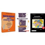 Pachet Bacalaureat 2026. Limba si literatura romana, Matematica M-stiintele-naturii si M-tehnologic si Geografie Sinteze Teste Rezolvari - Mariana Badea, Mihai Monea, Albinita Costescu