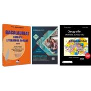 Pachet Bacalaureat 2026. Limba si literatura romana, Matematica. Modele de subiecte pentru Filiera tehnologica, Servicii si Geografie Sinteze Teste Rezolvari - Mariana Badea, Lacramioara Pisica, Albinita Costescu