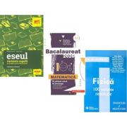 Pachet Bacalaureat 2026. Eseul. Varianta rapida de pregatire, Matematica M-stiintele-naturii si M-tehnologic si Fizica 100 variante rezolvate - Liliana Paicu, Mihai Monea, Doru Badiu