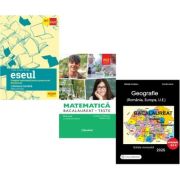 Pachet Bacalaureat 2026. Eseul. Pregatire individuala pentru proba scrisa si Matematica M2 Profil Stiinte ale naturii. Teste si Geografie Sinteze Teste Rezolvari - Liliana Paicu, Claudia Temneanu, Albinita Costescu
