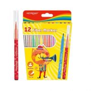 Carioci colorate Keyroad Washable KR971587, 12 culori, lavabile, blister carton
