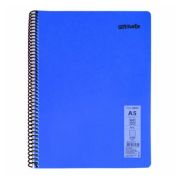 Caiet cu spira Mynote, PP A5, 60 file, matematica, Neon