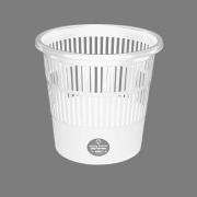 Cos de gunoi ARK 1238, pentru hartie, 11 litri, plastic, cu perforatii, alb