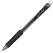Creion mecanic UNI Shalaku M7-100, 0. 7mm, grip cauciucat, corp transparent negru, cu guma de sters