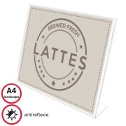 Display prezentare Deflecto SSLA411, A4, landscape, forma L, plastic