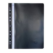 Dosar cu multiperforatii Noki, orange peel, negru, 25 bucati/set