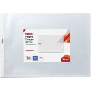 Folie de protectie Noki 4836-L, A3, landscape, 80 microni, plastic, transparent, set 25 buc