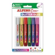 Lipici Glitter Classic, 6 buc/blister, ALPINO Crea+